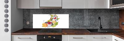 Cooker splashback Ice fruit