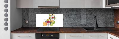 Cooker splashback Ice fruit