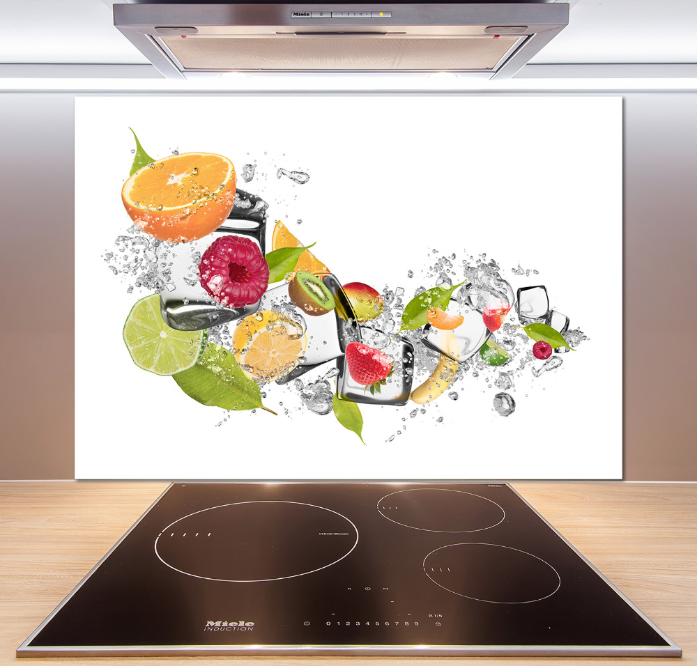 Cooker splashback Ice fruit