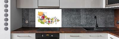 Cooker splashback Ice fruit