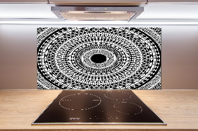 Kitchen splashback Ornaments circle