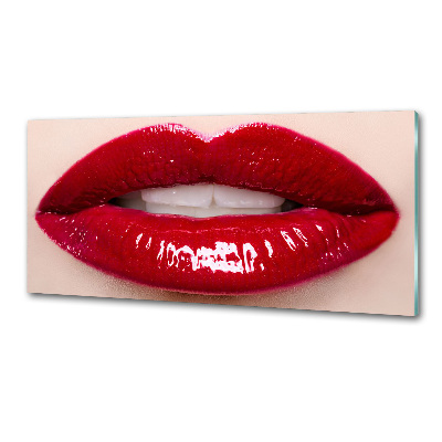 Cooker splashback Red lips