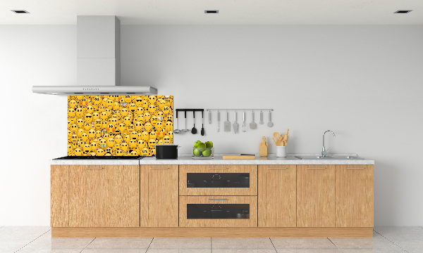 Kitchen splashback Emoticons