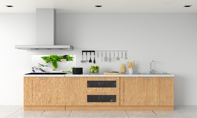 Cooker splashback Mortar and herbs