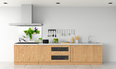 Cooker splashback Mortar and herbs