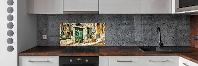 Cooker splashback Greek streets