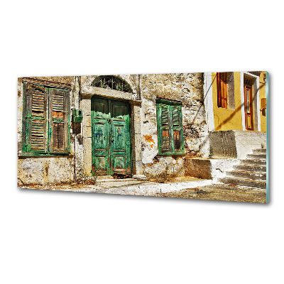 Cooker splashback Greek streets