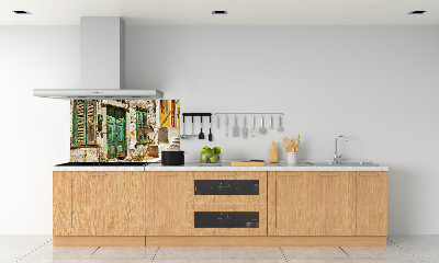 Cooker splashback Greek streets