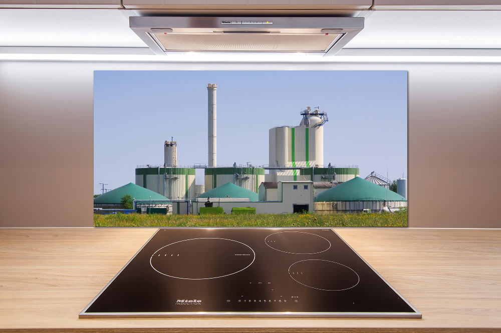 Cooker splashback Biogas plant