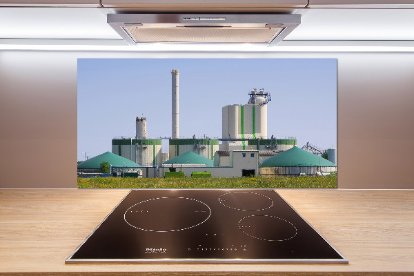 Cooker splashback Biogas plant