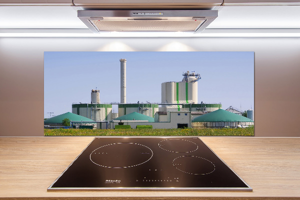 Cooker splashback Biogas plant