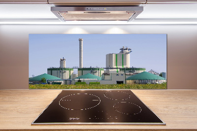 Cooker splashback Biogas plant