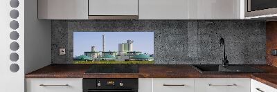 Cooker splashback Biogas plant