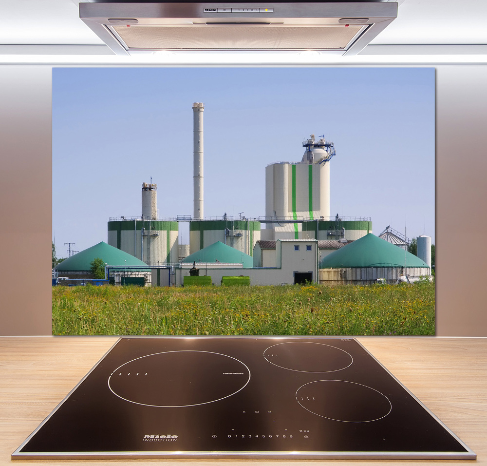 Cooker splashback Biogas plant