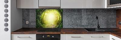 Cooker splashback Tunnel of trees