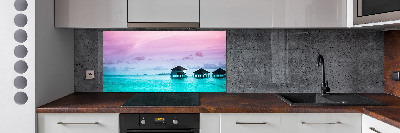 Cooker splashback Bungalowy by the water