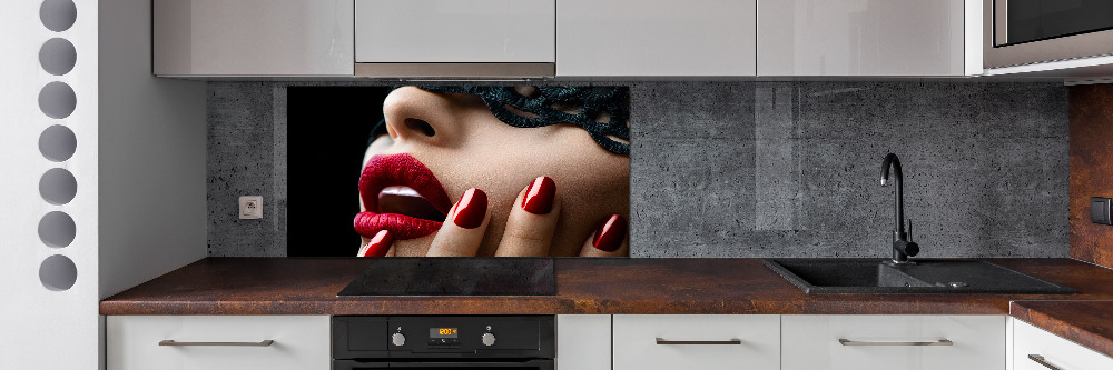 Cooker splashback Lace mask