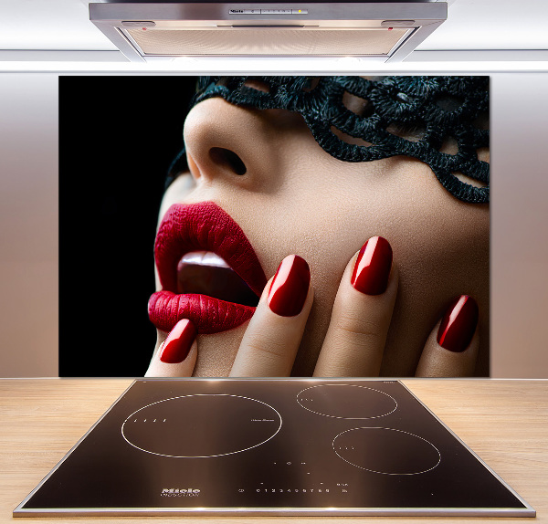 Cooker splashback Lace mask