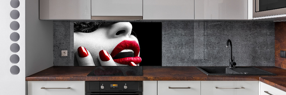 Cooker splashback Lace mask