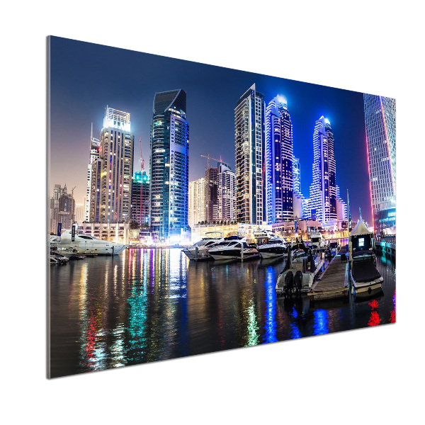 Cooker splashback Dubai at night