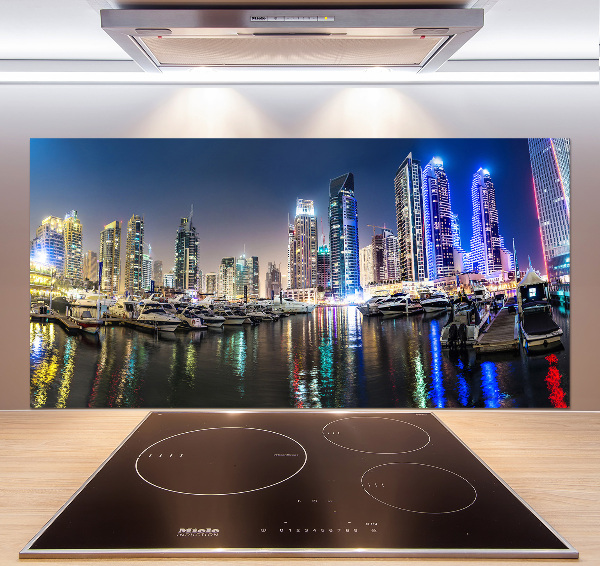 Cooker splashback Dubai at night