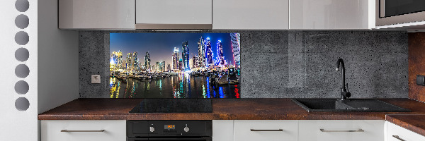 Cooker splashback Dubai at night