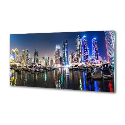 Cooker splashback Dubai at night