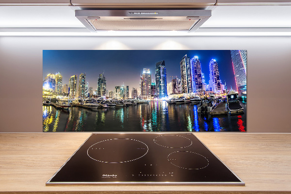 Cooker splashback Dubai at night