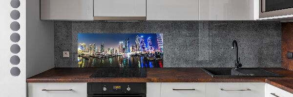 Cooker splashback Dubai at night