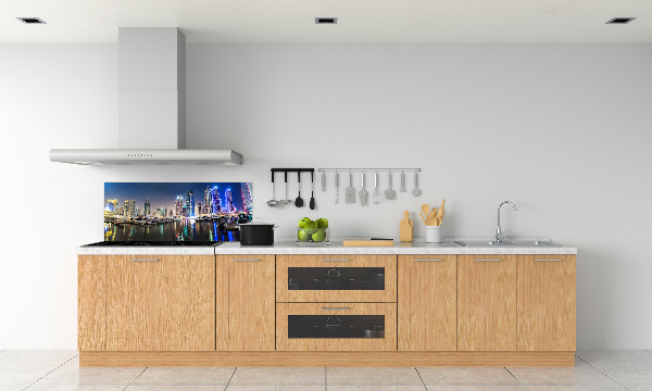 Cooker splashback Dubai at night