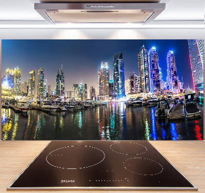 Cooker splashback Dubai at night