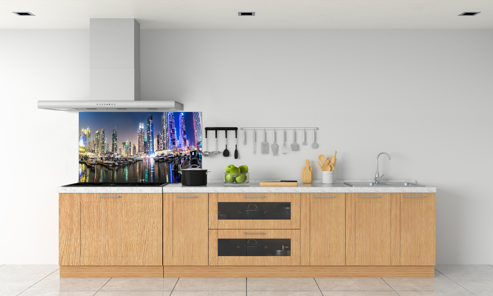 Cooker splashback Dubai at night