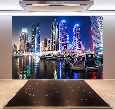 Cooker splashback Dubai at night