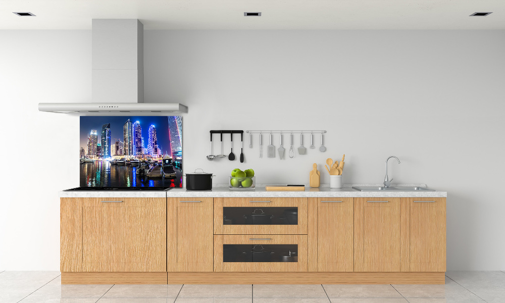 Cooker splashback Dubai at night