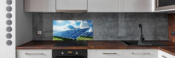 Cooker splashback Solar batteries