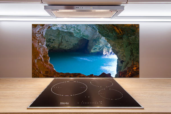 Cooker splashback Sea cave