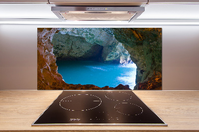 Cooker splashback Sea cave