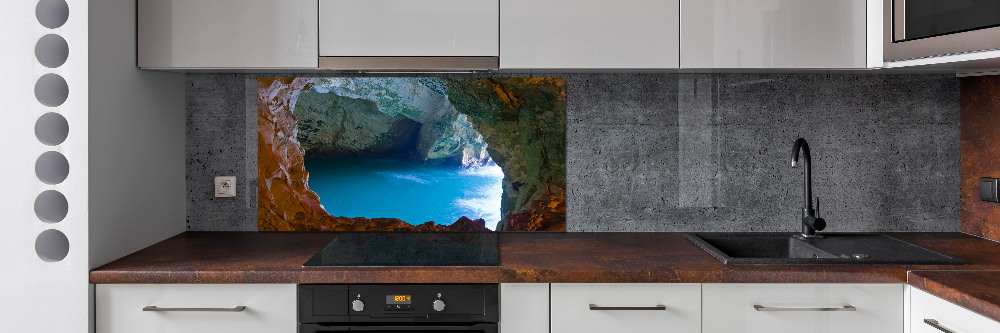 Cooker splashback Sea cave