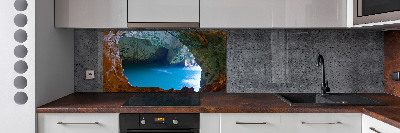 Cooker splashback Sea cave