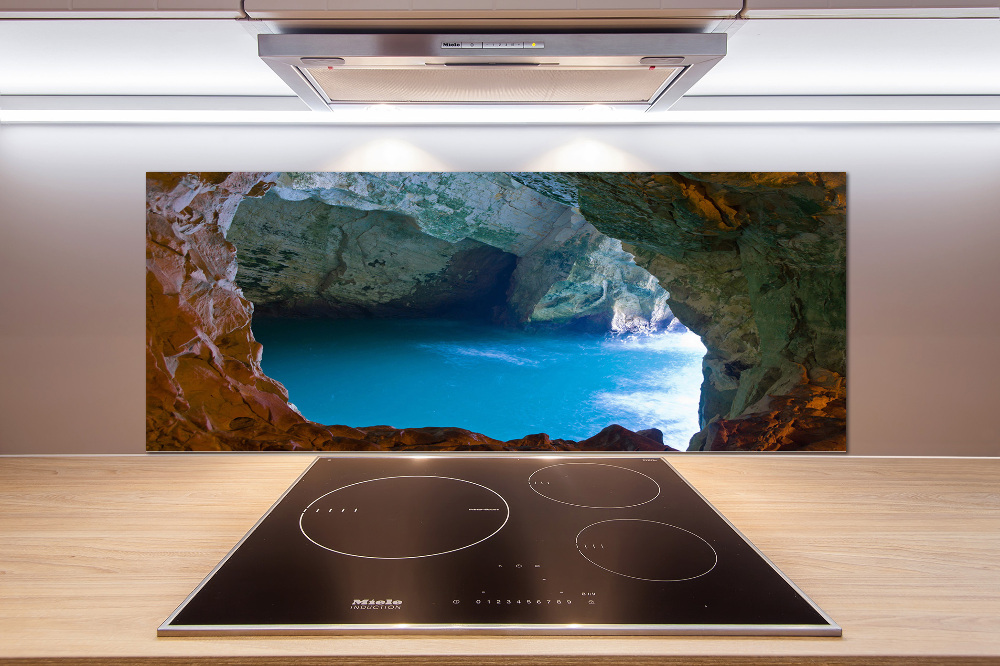 Cooker splashback Sea cave