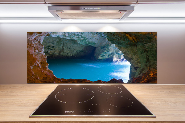 Cooker splashback Sea cave