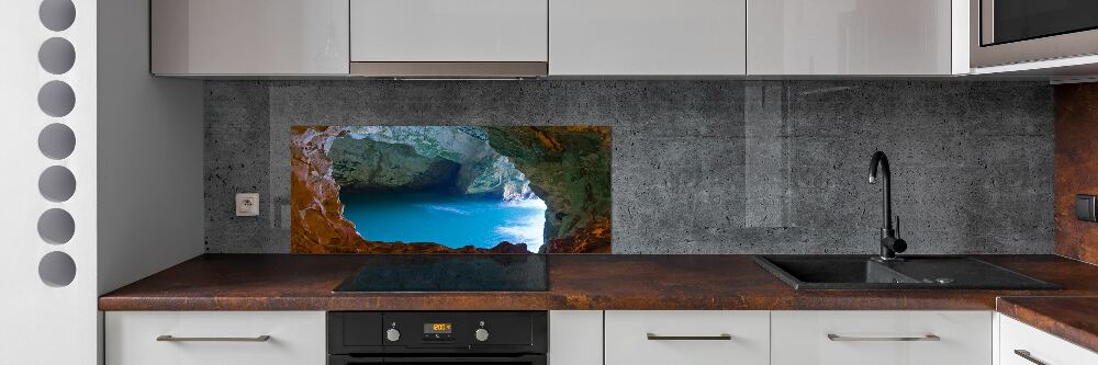 Cooker splashback Sea cave