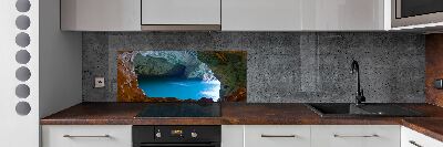 Cooker splashback Sea cave