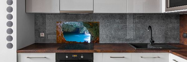 Cooker splashback Sea cave