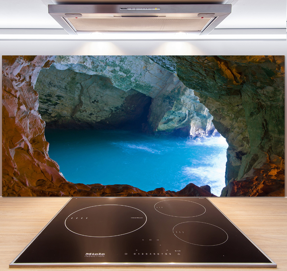 Cooker splashback Sea cave