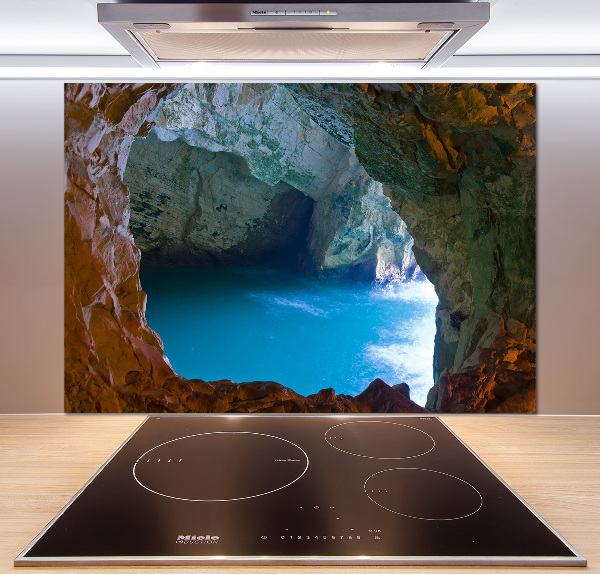 Cooker splashback Sea cave