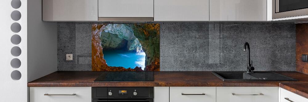 Cooker splashback Sea cave