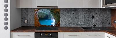 Cooker splashback Sea cave