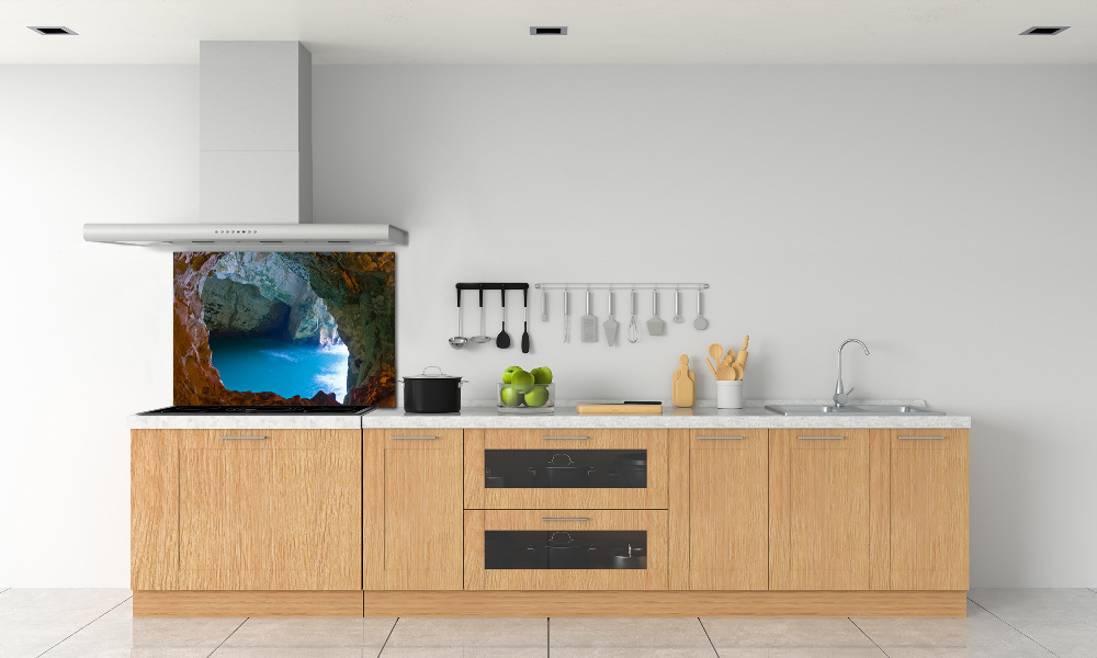 Cooker splashback Sea cave