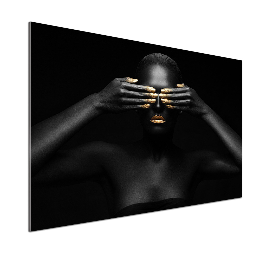 Kitchen splashback A woman in black